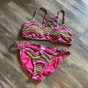 Neon Bikini Swim Suit Set by Xhilaration